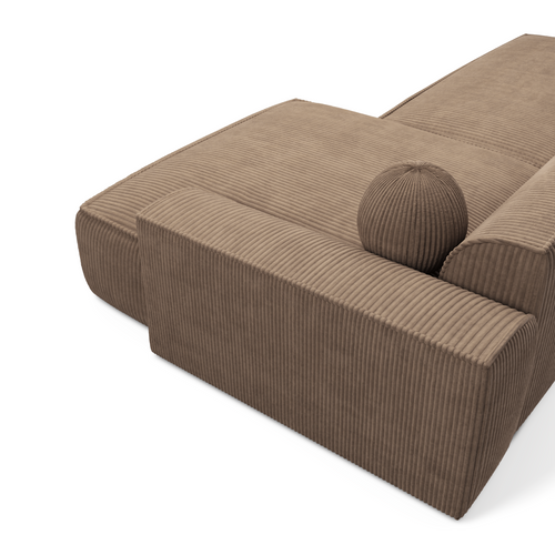 Sia Home - Rechthoekige hoekbank ANIA - corduroy mol 260cm