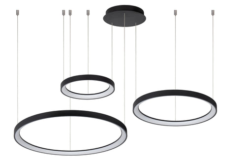 Lucide hanglamp VIDAL - Geïntegreerde LED - Zwart - vtwonen shop