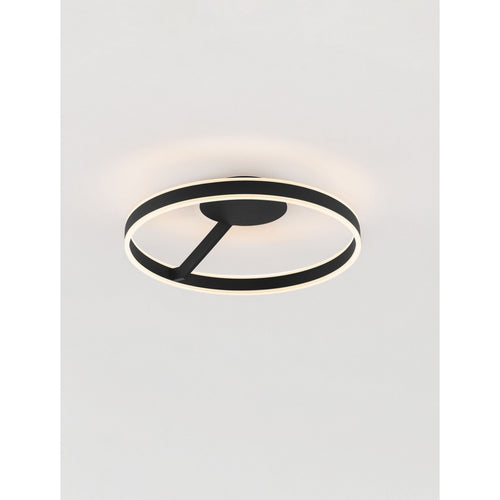 Nova Luce BIANCO Geïntegreerde LED-plafondlamp, halfverzonken, zandkleurig zwart, Triac dimbaar, 40W, 2580lm, 2700-3000-4000K kleurtemperatuur.