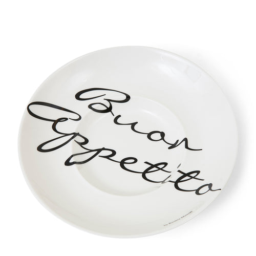 Rivièra Maison Buon Appetito Pasta Plate - Porselein - Wit - vtwonen shop