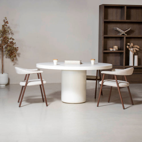 Giga Meubel Eettafel Eden - Rond - Eco Composiet - 120cm - vtwonen shop