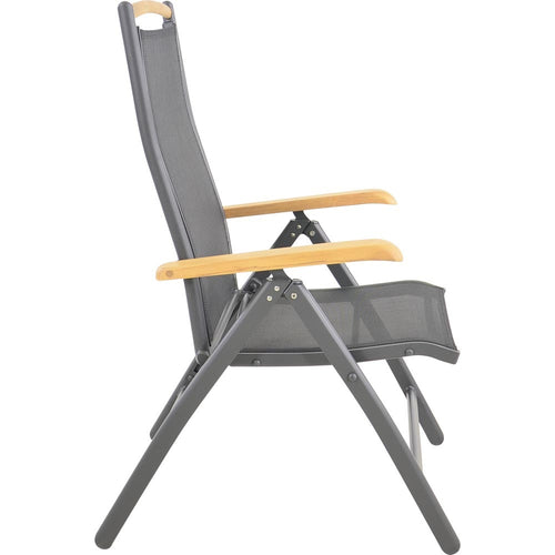 Lesli Living bistrostoel Monza - zwart - 61x75x110cm - set van 2