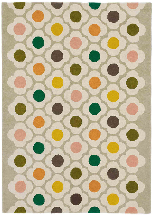 Laagpolig vloerkleed Orla Kiely Spot Flower Multi 60404 120x180 cm - vtwonen shop