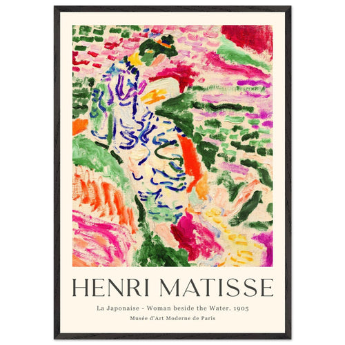 Artfulprints Poster met Lijst Matisse - La japonaise 1905   - 70x100 cm - Meerkleurig
