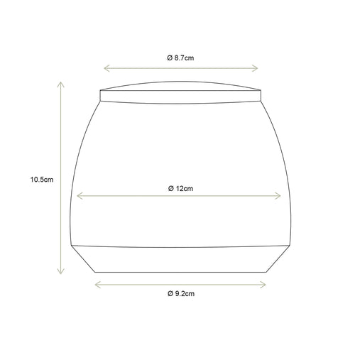 vtwonen - Opbergbox - Geel - Metaal - 12x10cm - Set van 2 - vtwonen shop