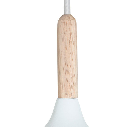 Mexlite hanglamp bjorr - 1 lichts - 45x 170 cm - wit