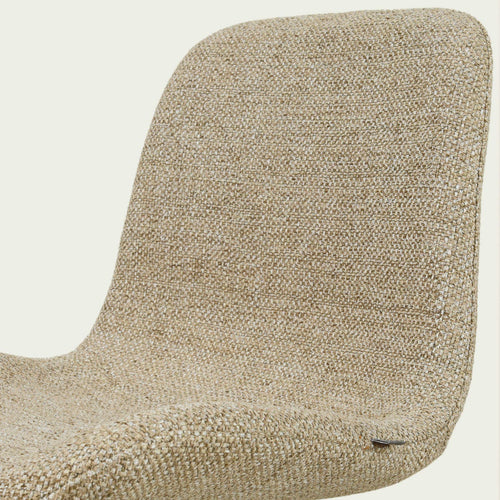 Nolon Noa-Fé eetkamerstoel taupe melange - wit onderstel - vtwonen shop