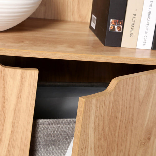 CALICOSY - Rek met 3 niveaus en opbergruimte MODU - Hout - 29x58,5x120 cm