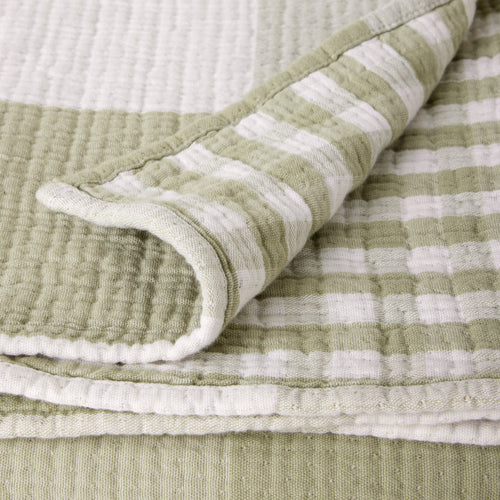Madura plaid Jeanie zacht olijfgroen 100x140 cm