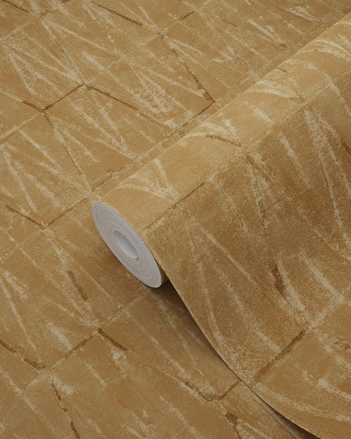 ESTAhome behang grafische lijnen okergeel - 50 x 900 cm - 131412 - vtwonen shop