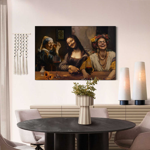 Reinders Night Out schilderij -  bruin - kantoor - 60x90cm