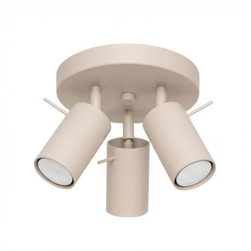 Sollux Lighting Plafondlamp RING 3P taupe - 25,7x25,7x14,5cm
