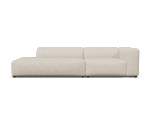 4x6 sofa - modulaire bank X6 prijsset D rechts - beige melange - 285cm - vtwonen shop