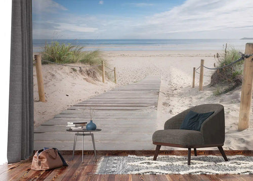 Sanders & Sanders fotobehang strand zand beige - 375 x 270 cm - 601439