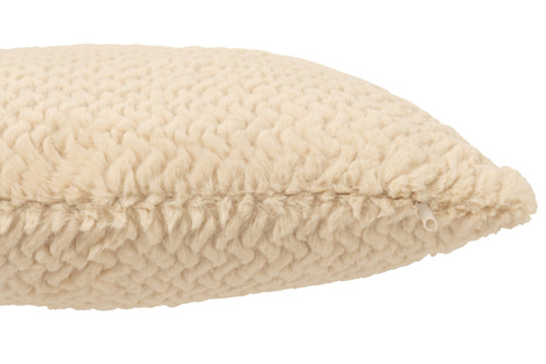 J-Line kussen - polyester - beige