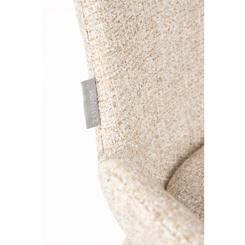 Zuiver Brit Eetkamerstoelen Armleuning Beige - Set van 2