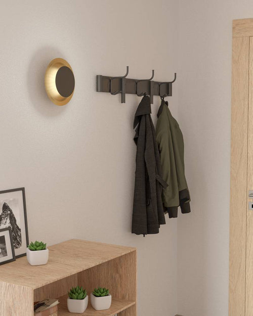 EGLO wandlamp Tocina - plafondlamp - led - ø 24 cm - zwart/goud - vtwonen shop