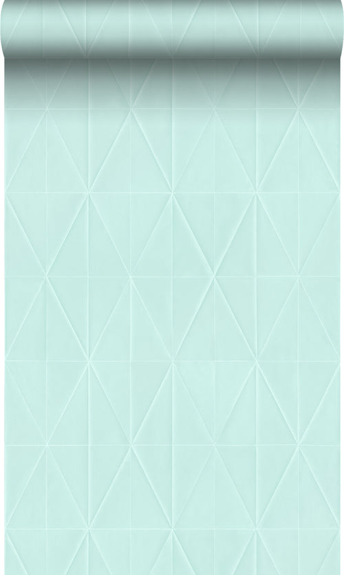 Origin Wallcoverings behang grafische vorm licht azuurblauw - 53 cm x 10,05 m - 347213 - vtwonen shop