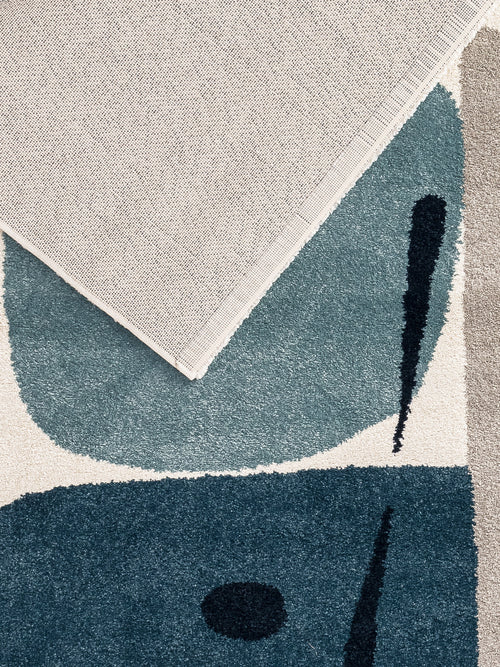 AFK Living vloerkleed Collage - zeer zacht - blauw - 120 x 170 cm