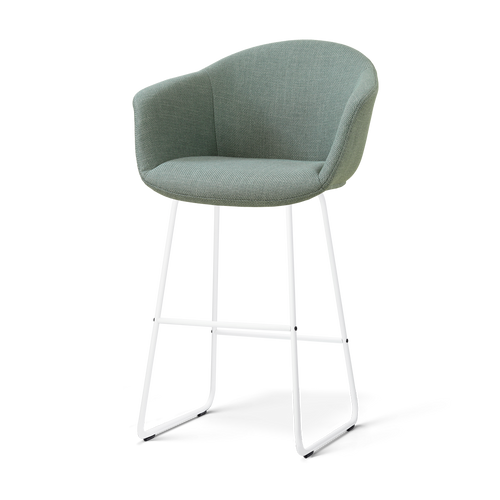 Nolon Nino-Otis barkruk saliegroen - wit onderstel - 75 cm - vtwonen shop