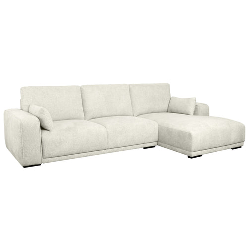 Furnhouse chaise longue bank rechts California - Crème wit - Stof - 105x305x85