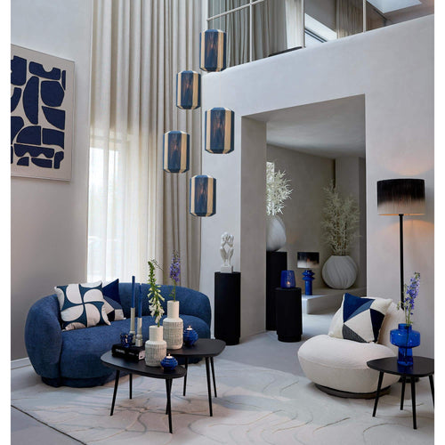 Light & Living hanglamp Kozana - blauw - Ø36cm