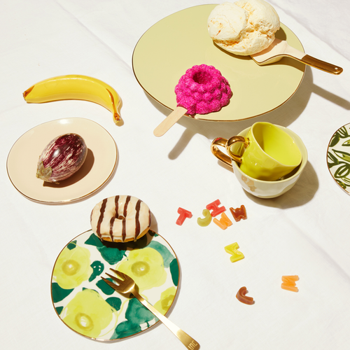 Urban Nature Culture Good Morning bord Floral Art - Limelight - Ø 17x1cm