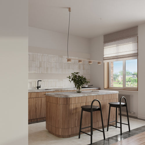 Sollux Lighting Kroonluchter AURA 4 taupe Gx53 - 122x10x208cm