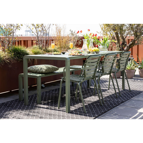 Zuiver Vondel Tuintafel 214x97 cm Aluminium Groen - vtwonen shop