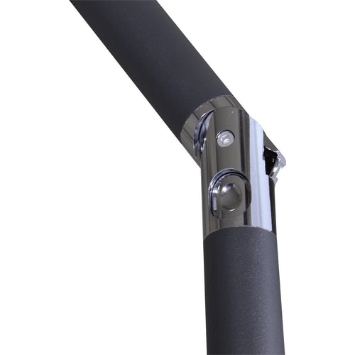 Lesli Living push-up parasol Libra - zwart - Ø300cm