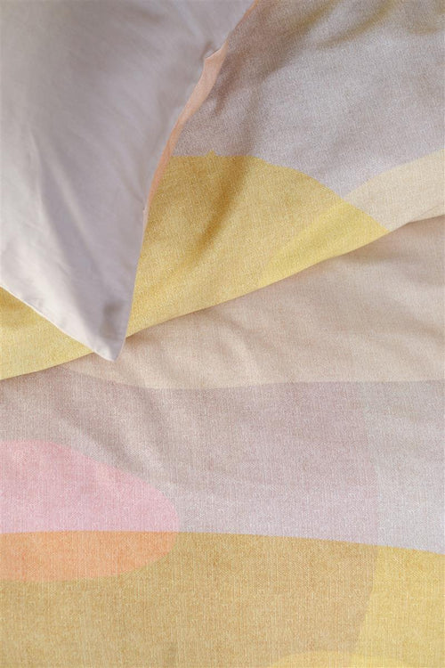 Beddinghouse Dutch Design Sunny Day dekbedovertrek - Lits-Jumeaux - 240x200/220 cm - Zand - vtwonen shop