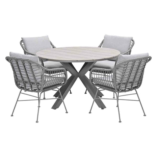 Garden Impressions tuinset Lucas - Tulli - valley sand - Ø122x75 cm - 5-delig - vtwonen shop