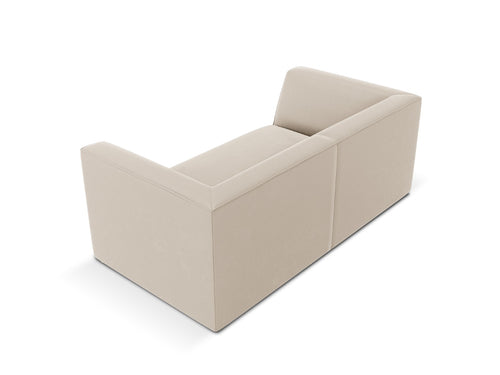 Micadoni Bank Ruby 2-zits, flueel, beige - 93x174x69cm