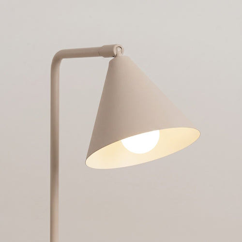 Sollux Lighting Tafellamp NOX taupe - 18x18x35cm