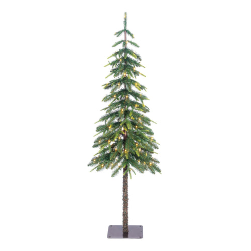 Black Box Trees Lodge Kunstkerstboom met Verlichting en Timer- en Dimfunctie - H155 x  Ø48 cm - Groen