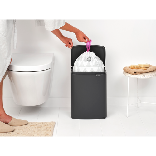 Brabantia Prullenbak Bo - 12 L - mineral infinite grey - vtwonen shop