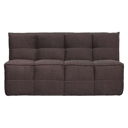 vtwonen Eetbankje Met Rugleuning 164cm Cluster - Velvet - Chocoladebruin - 86x164x75