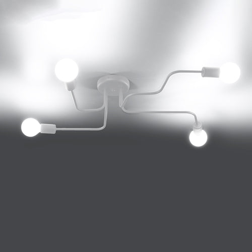 Sollux Lighting Kroonluchter VECTOR 4 wit - 78x58x15,5cm