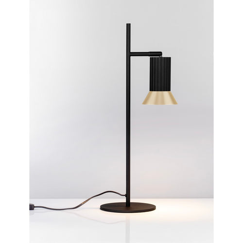 Nova Luce LUVIA Bureaulamp Oxide Gold, Zwarte LED GU10 1x10W