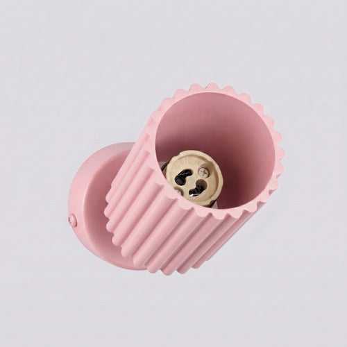 Sollux Lighting Plafondlamp KARBON 1 roze - 7x7x18cm