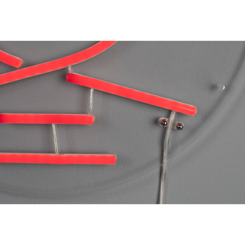 Dutchbone Sya Winter Neon Wandlamp - Oranje