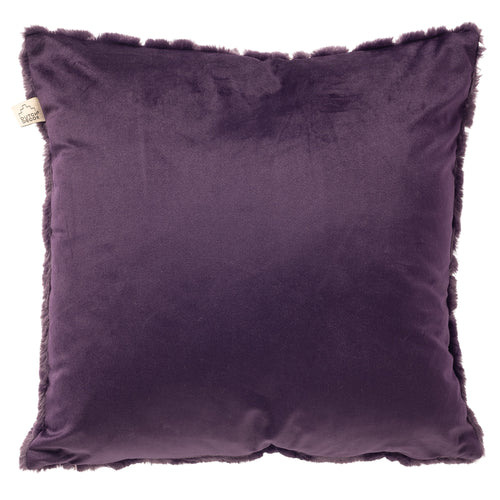 RAMIRA - kussenhoes 45x45 cm - bontlook - bloemmotief - Mysterioso - paars