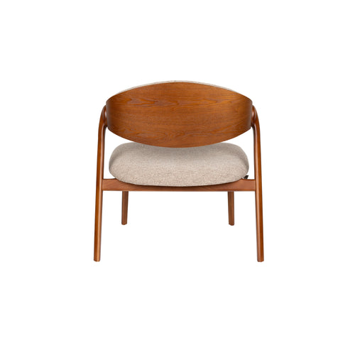 Dutchbone Babington Fauteuil Walnoot - Bruin - vtwonen shop