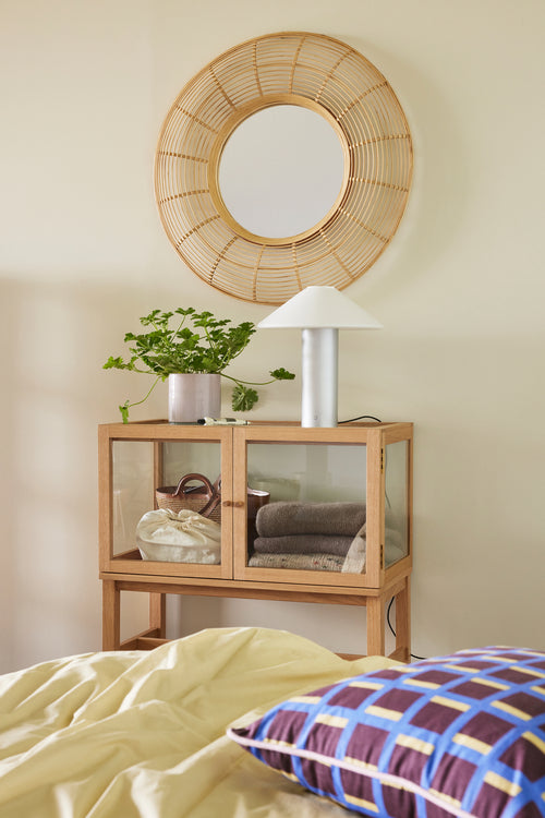 Hübsch tafellamp Orbit - glas/ijzer - ø35xh40cm