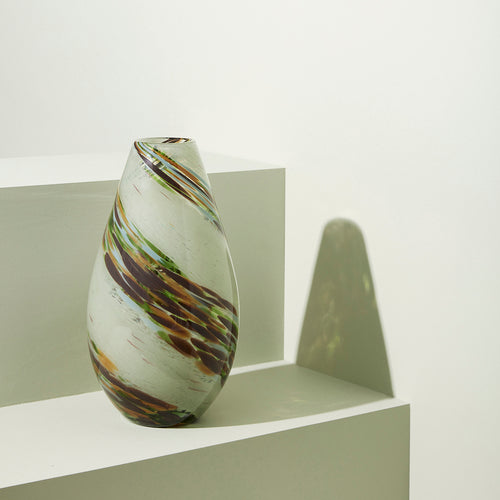 Hübsch vaas Grove - glas - ø19xh33cm