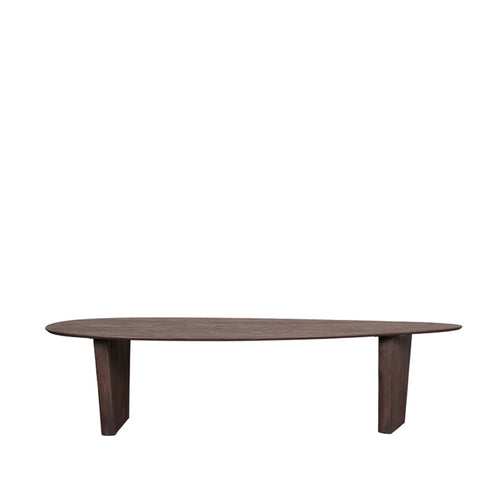 LABEL51 Eettafel Wow - Donkerbruin Mangohout - 300x130x75cm