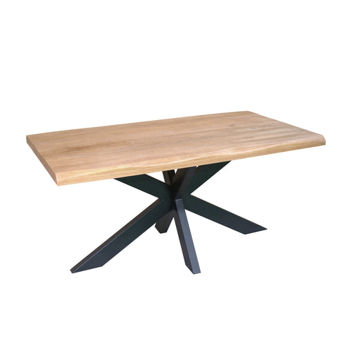 Starfurn Eettafel Dakota - Boomstam Naturel Hout - 180x90x76cm