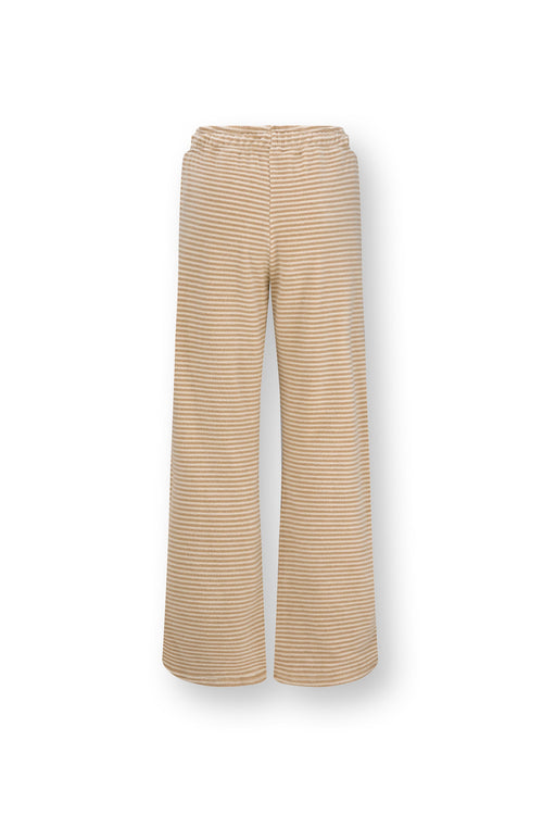 Pip Studio - Britta Pyjamabroek - Dames - Little Sumo Stripe - Zand - XS