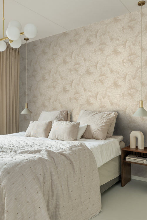 Origin Wallcoverings behang 3D-motief bladeren beige - 53 cm x 10.05 m - 348006 - vtwonen shop