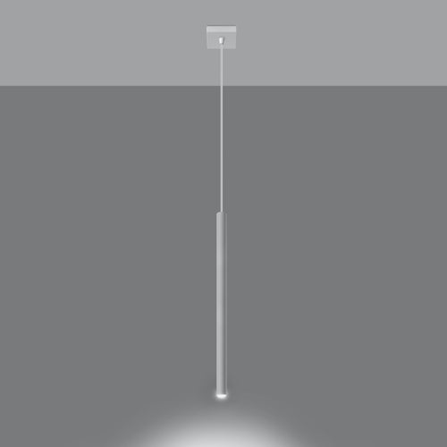 Sollux Lighting Hanglamp PASTELO 1 wit - 8x8x100cm